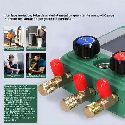 Imagem de Medidor De Pressão De Vácuo Digital Para Reparo Automático De Ar Condicionado Medidor De Fluorado