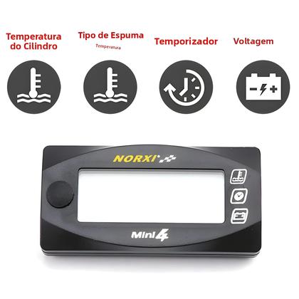 Imagem de Medidor De Temperatura Duplo Para Motocicleta MINI 4, Medidor De Temperatura Do Cilindro, Sensor De