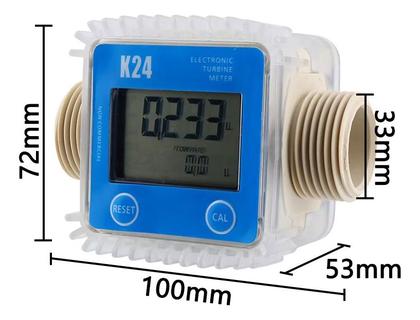 Imagem de Medidor Digital Hidrômetro Diesel Arla Gasolina Água .
