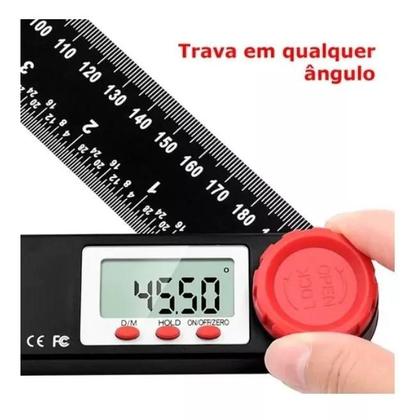 Medidor De Ângulo Digital Magnético - Precisão ±0,2° Para Marcenaria E Construção