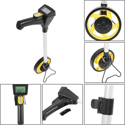 Imagem de Medidor Distância Digital Roda Contador Trena 6 Dígitos 99.999 m