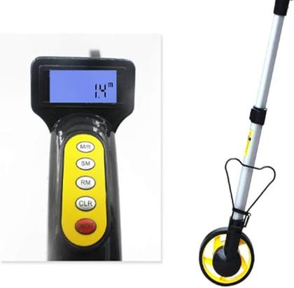 Imagem de Medidor Distância Digital Roda Contador Trena 6 Dígitos 99.999 m