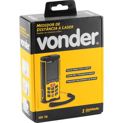 Imagem de Medidor Distancia Laser 100M Mdv100 Vd Vonder