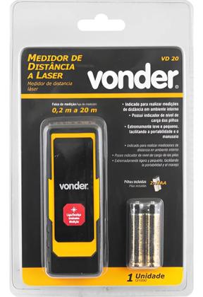 Imagem de Medidor Distancia Laser 20mts Vd20 Vonder