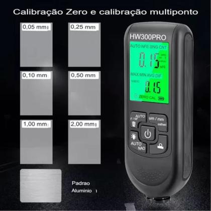 Imagem de Medidor Espessura Digital Camada Tinta Pintura Automotiva