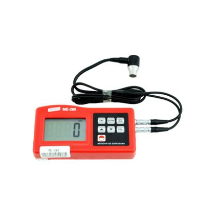 Imagem de Medidor Espessura Digital Chapas Ultrassónico Diversos Materiais Velocidade Som Ajustável Me-260 Portátil Instrutherm
