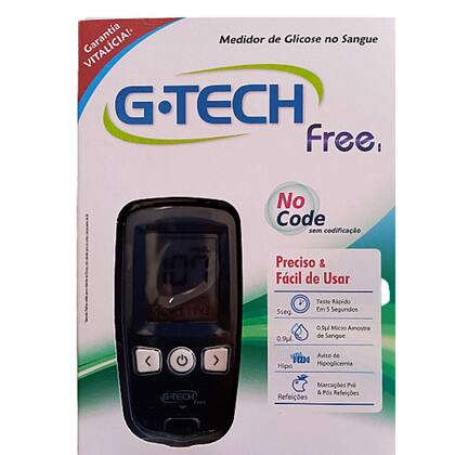 Imagem de Medidor Glicose Glicemia Hipoglicemia No Sangue Kit G-tech