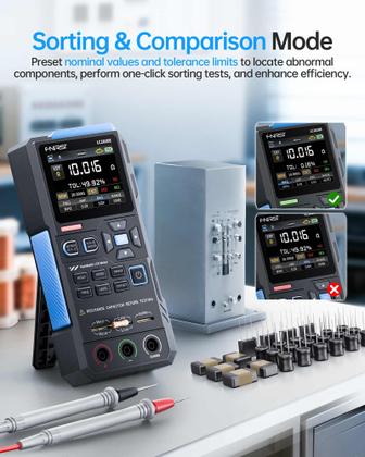 Imagem de Medidor LCR FNIRSI LC1020E 2,8" TFT 100 kHz