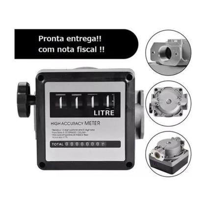 Imagem de Medidor Mecanico Para Oleo Diesel 4 Digitos