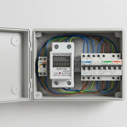 Imagem de Medidor Monofásico 60A 220V - 1600imp/kWh Precisão Garantida para sua Casa