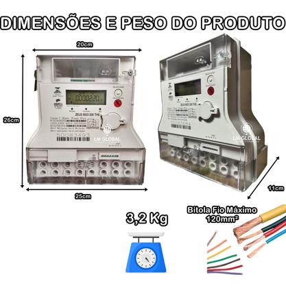 Imagem de Medidor Trifásico Zeus 200A - LCD e Antifraude