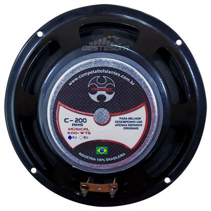 Imagem de Medio Grave Compet 8 Polegadas 200w Rms Cone Seco 4 Ohms