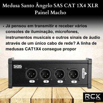 Imagem de Medusa Santo Ângelo SAS CAT 1X4 XLR Painel Macho