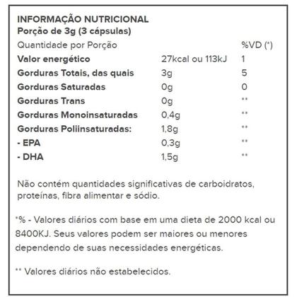 Imagem de MEGA DHA Vitafor 120 Capsulas - Ômega 3 (TG) EPA 300mg DHA 1500mg Alta Concentração