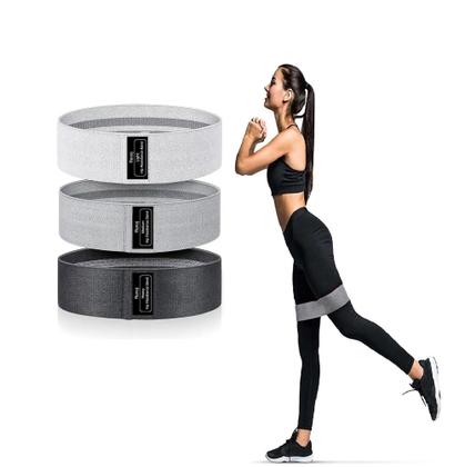 Imagem de MEGA Kit 4 Super Bands com Alças de Mão e Âncora de Porta + 3 Mini Bands Elástico Extensor