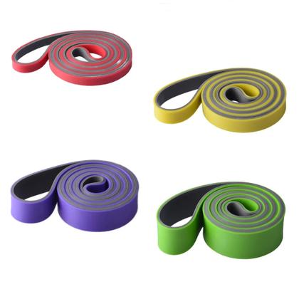 Imagem de MEGA Kit 4 Super Bands com Alças de Mão e Âncora de Porta + 3 Mini Bands Elástico Extensor