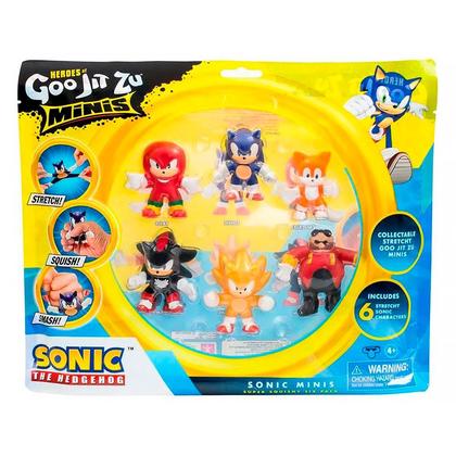 Imagem de Mega Pack 6 Bonecos Heroes Of Goo Jit Zu Minis Sonic The Hedgehog 3656 - Sunny