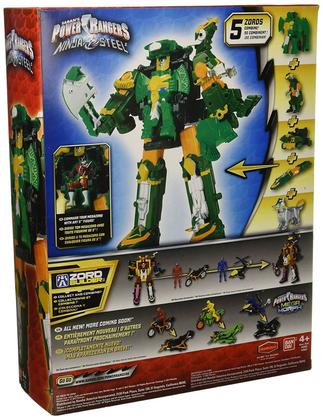 Megazord DX Rumble Tusk 5 Zords Power Rangers Ninja Steel Bandai