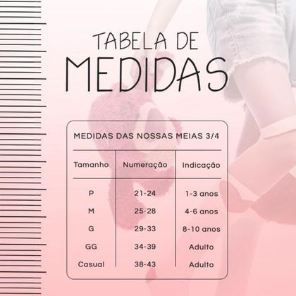 Imagem de Meia 3/4 Cano Alto Natal Natalina Infantil divertida