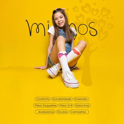 Imagem de Meia 3/4 Cano Alto Natal Natalina Infantil divertida