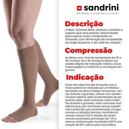 Imagem de Meia 3/4 Compressão Sigvaris Dynaven Basic 20-30 Mmhg