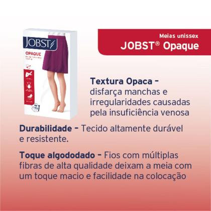 Imagem de Meia 3/4 Jobst Opaque  Compressão 15-20 mmHg - Natural