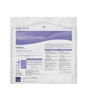 Imagem de Meia 3/4 Panturrilha Anti Trombo 18-23mmHg Branca Estéril - Sigvaris