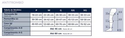 Imagem de Meia 3/4 Panturrilha Anti Trombo 18-23mmHg Branca Estéril - Sigvaris