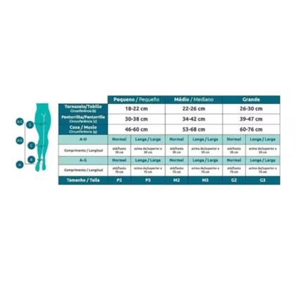Imagem de Meia 7/8 Basic 972 Sigvaris 20/30 Mmhg. Pé Aberto
