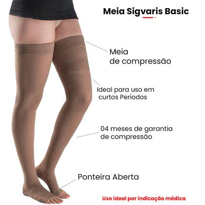 Imagem de Meia 7/8 Compressão Sigvaris Select Comfort Premium 20-30 Mmhg