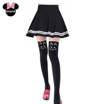 Imagem de Meia 7/8 Gato/Gatinha Com Rabo-geek Cosplay Pin Up Lolito