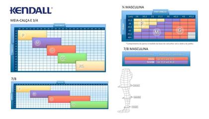 Imagem de Meia 7/8 Kendall Feminina Media Compressão 1612
