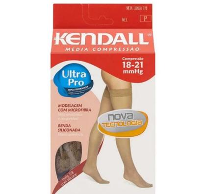 Imagem de Meia 7/8 Media Compressão Com Silicone Com Ponteira 18-21Mmhg Kendall