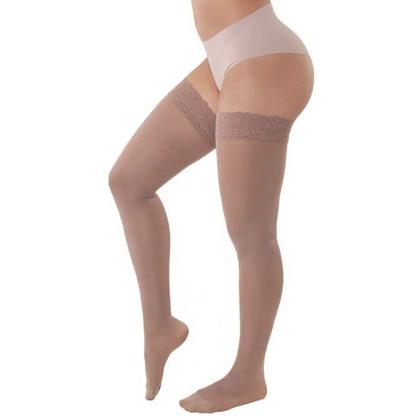 Imagem de Meia 7/8 Media Compressão Com Silicone Com Ponteira 18-21Mmhg Kendall