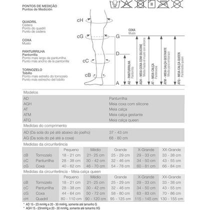 Imagem de Meia 7/8 Média Compressão Venosan 6000 AGH 20-30 PE Aberto