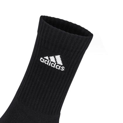 Imagem de Meia Adidas Cushion Cano Alto Pack com 03 Pares 35 ao 37 Preto