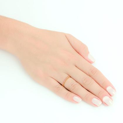 Imagem de Meia Aliança em Ouro 18K com Rubis - AU1296