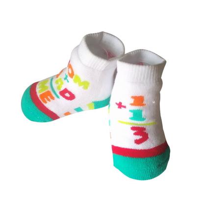 Imagem de Meia Bebê RN Atoalhada Colorida Puket