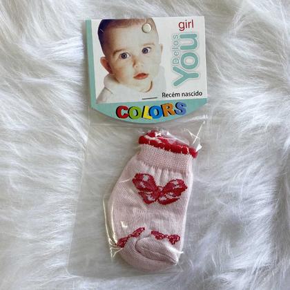 Imagem de Meia Bebê RN várias Estampada Menina em Algodão