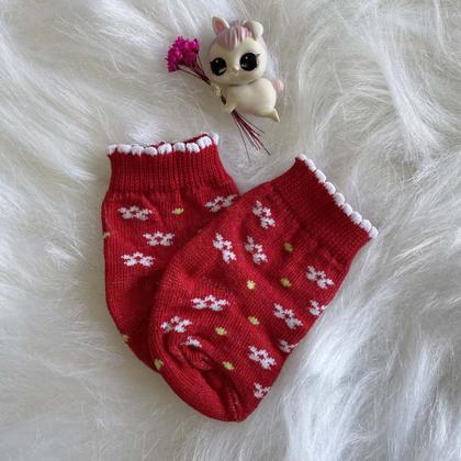 Imagem de Meia Bebê RN várias Estampada Menina em Algodão