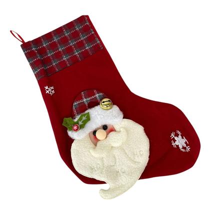 Imagem de Meia Bota Natal Enfeite Porta Janela Arvore Natalino Casa Loja Comemoraçao Entrada Confraternizaçao Fim de Ano Merry Christimas