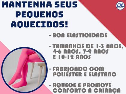 Imagem de Meia Calça Bebê Infantil Lisa Inverno Menina Menino