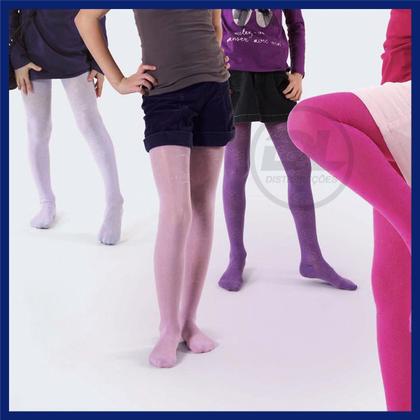 Imagem de Meia Calça Bebê Infantil Lisa Inverno Menina Menino