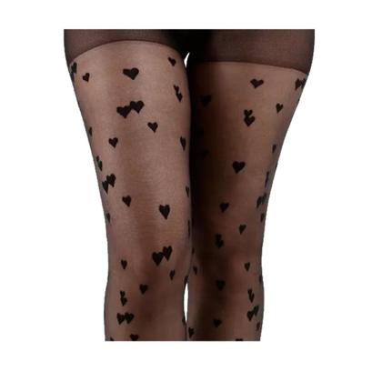 Imagem de Meia Calça Com Desenho De Corações Fio 15 Lupo