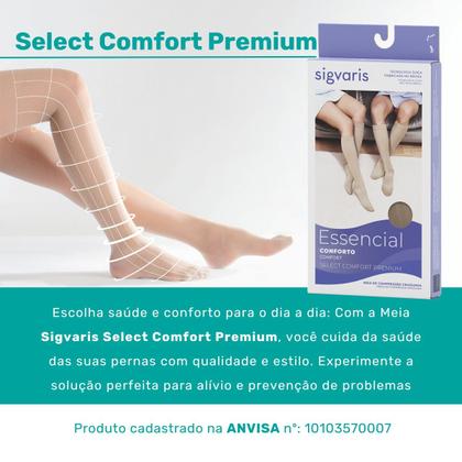 Imagem de Meia Calça Compressiva  Sigvaris Select Comfort Premium  20-30mmhg  Cor Natural