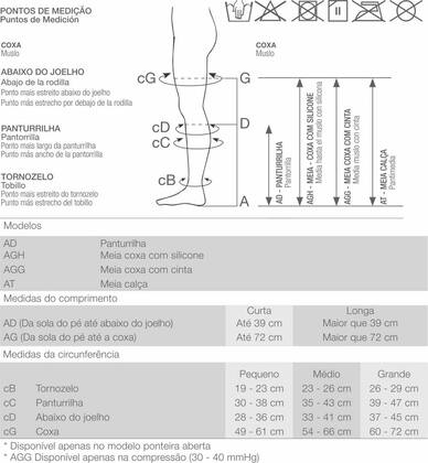Imagem de Meia-Calça Curta Comfortline Venosan 20-30mmHg Aberta bege