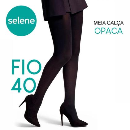 Imagem de Meia Calça Feminina OpacaFio 40 Preta