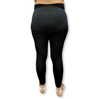 Imagem de Meia Calça Feminina Plus Size Térmica Flanelada Confortável sem Pé