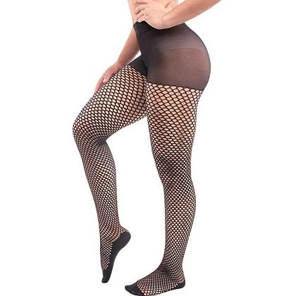 Imagem de Meia Calça Feminina Selene Arrastão Preta - 9980