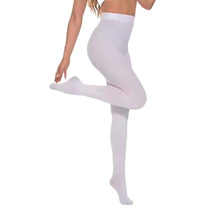 Imagem de Meia Calça Fina Transparente Fio 15 Branco - Tamanho Único 40 ao 44